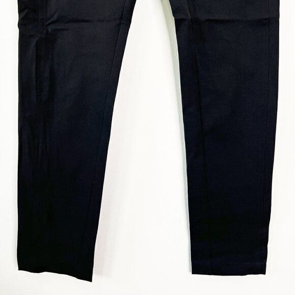 DVF Diane Von Furstenberg Black Nylon Blend Slim Fit Dress Pants - Picture 4 of 6